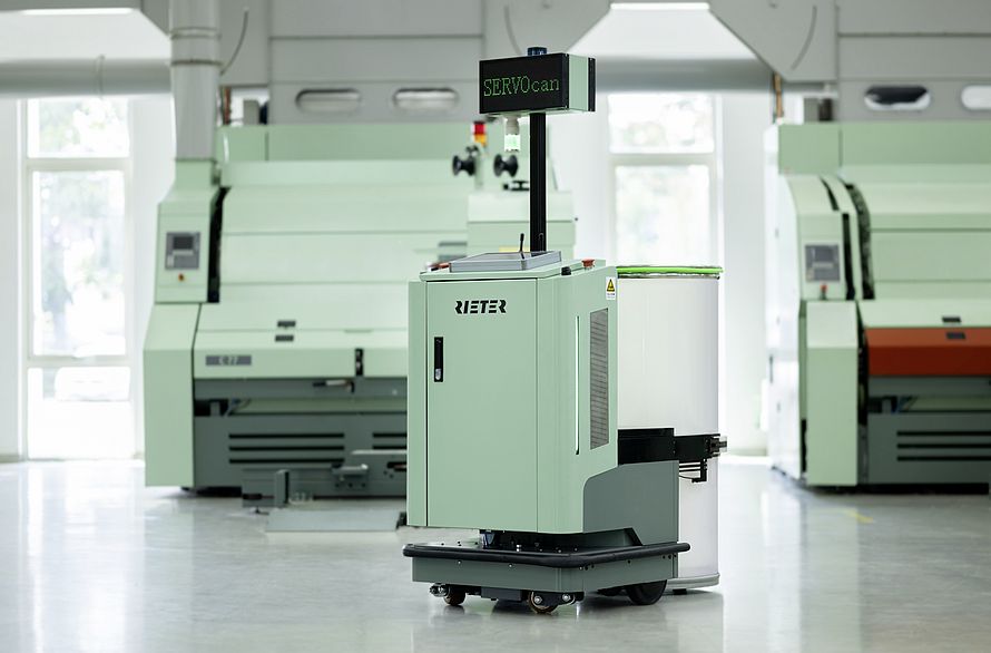 Rieter's automation solution "Servocan"