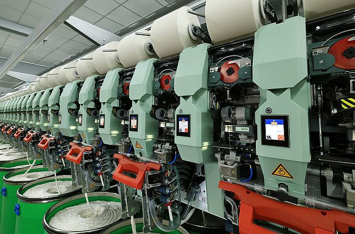 Luftspinnmaschine J 70 Spinneinheiten